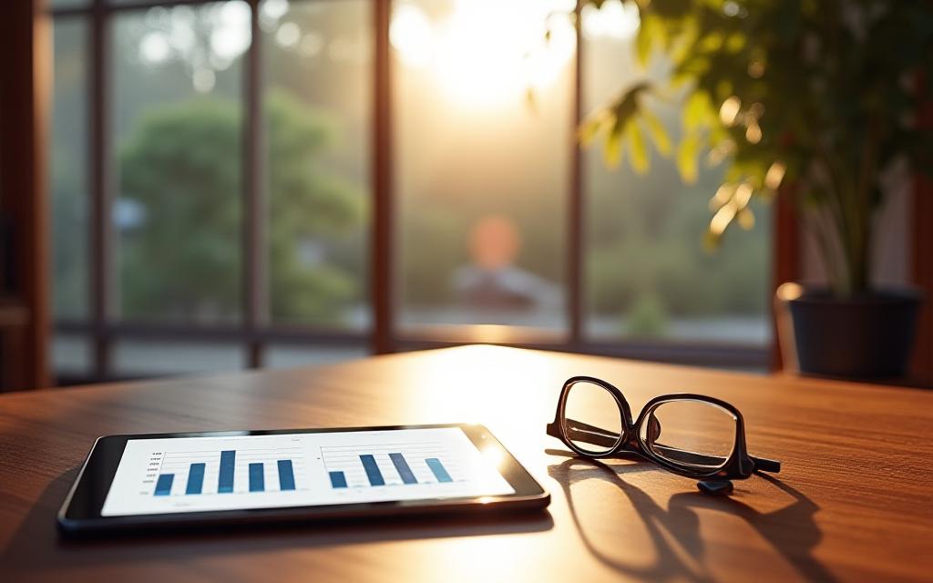 落ち着いた和室での資産計画のイメージ